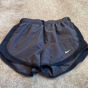 Black and grey Nike shorts
